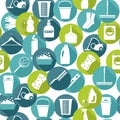 Vector illustratuon of cleaning.Icon background. Royalty Free Stock Photo