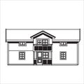 Vector Ilustration Cartoon Home, Building, Castle
