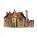 Vector Ilustration Cartoon Home, Building, Castle Royalty Free Stock Photo