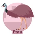 ABC Cartoon Emu Royalty Free Stock Photo