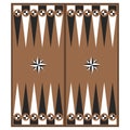 Vector image with backgammon board