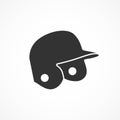 Vector image baseball helmet icon.