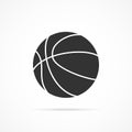 Vector image basketball icon.