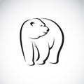 Vector image of an bear design