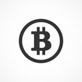 Vector image bitcoin icon.