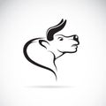 Vector image of an bull head Royalty Free Stock Photo
