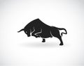 Vector image of an bull Royalty Free Stock Photo