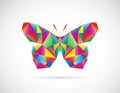 Vector image of an butterfly design Royalty Free Stock Photo