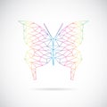 Vector image of an butterfly design Royalty Free Stock Photo