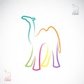 Vector image of an camel