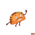 Cartoon funny tacos icon