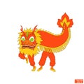 Chinese lion dragon dance costume