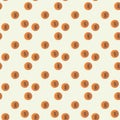 Vector image of coins falling down, seamless pattern