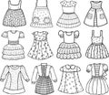 Styles of various dresses for little girls