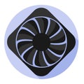 Vector image computer fan