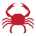 Vector image of an crab