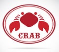 Vector image of an crab