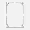 Vector image, decorative ornamental frame