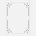 Vector image, decorative ornamental frame