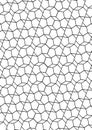 Vector image. The diagonal pattern of hexagonal on white background