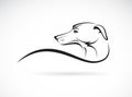 Vector image of an dog (azawakh) Royalty Free Stock Photo