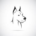 Vector image of an dog (Great Dane)