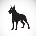 Vector image of an dog (Great Dane) Royalty Free Stock Photo