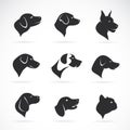 Vector image of an dog head Royalty Free Stock Photo