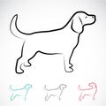 Vector image of a dog labrador