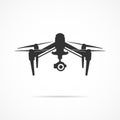 Vector image drone icon.