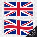 Vector Image of England Flags - Isolated On Transparent Background