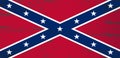 Vector image of the flag of the Confederate States of America Royalty Free Stock Photo