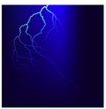 Vector image of the flash of lightning on the dark sky background at night.rint Royalty Free Stock Photo