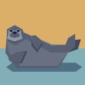 Flat design seal Royalty Free Stock Photo