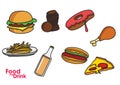 Vector image of a food and drink for your design.