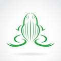 Vector image of a frog design