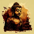 Vector Image of Gautam Buddha for Posters and Banners
