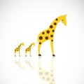 Vector image of an giraffe design