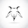 Vector image of an goat head