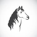 Vector image of an horse haed design Royalty Free Stock Photo