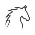 Vector image of an horse on white background Royalty Free Stock Photo