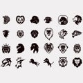 collection of lion logos