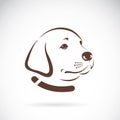 Vector image of an Labrador dogs head. Royalty Free Stock Photo