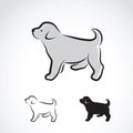 Vector image of an labrador puppy