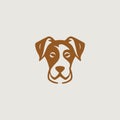 Vector image of a logo that symbolically uses a dog