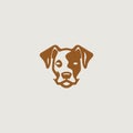 Vector image of a logo that symbolically uses a dog