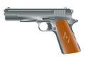 Vector image of personal pistol