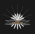 Vector image poster rare diseace day