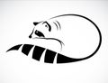 Vector image of an raccoon Royalty Free Stock Photo