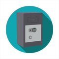 Vector image of Safe deposit Royalty Free Stock Photo